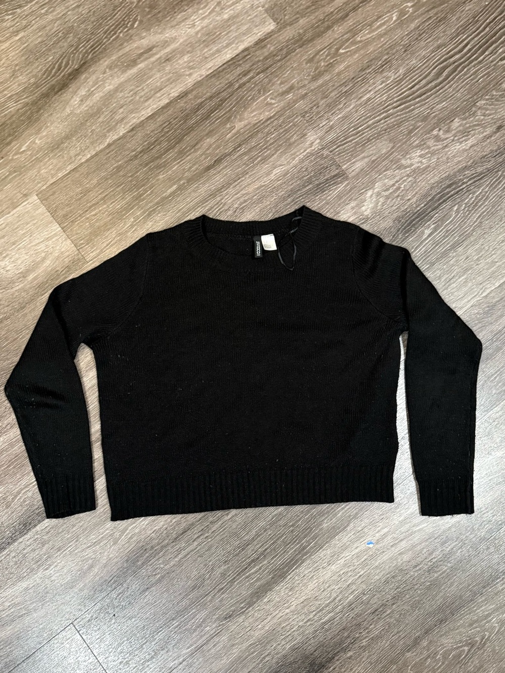 Divided Black Crewneck Sweater